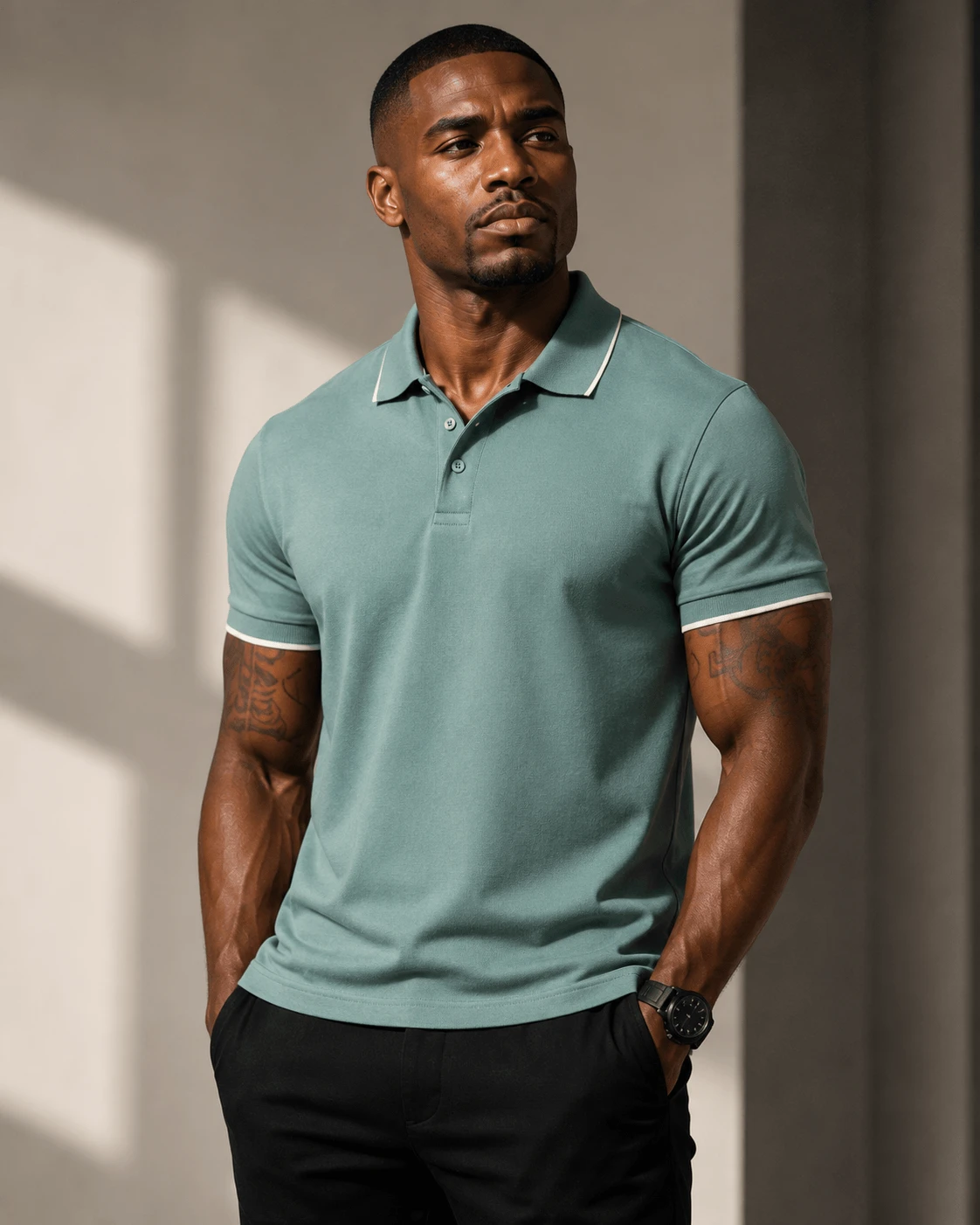 DEGRAYSS Everyday Polo - Muted Sage Green